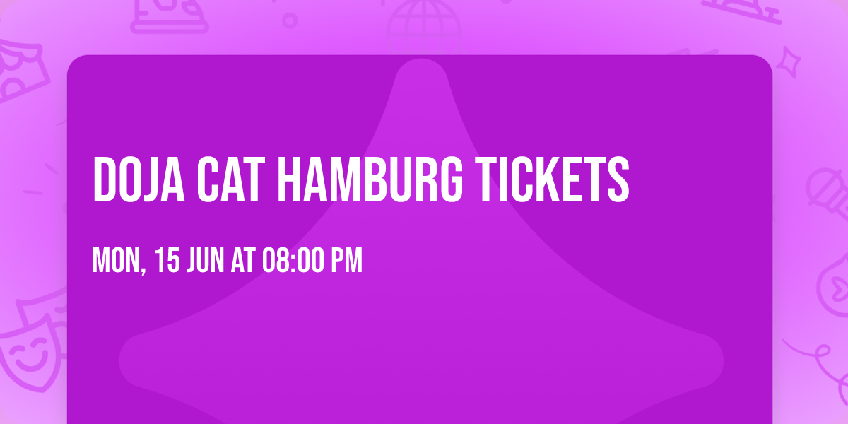 Doja Cat Hamburg Tickets