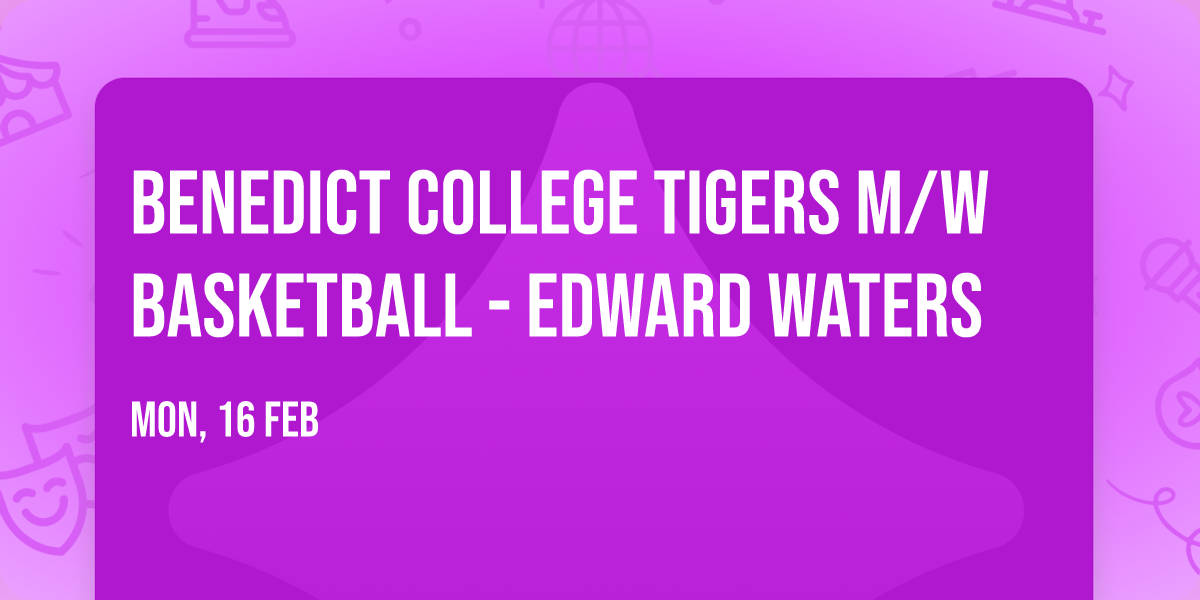 Benedict College Tigers M\/W Basketball - Edward Waters