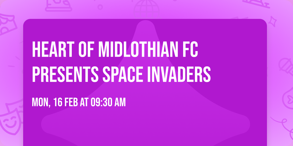 Heart of Midlothian FC presents Space Invaders
