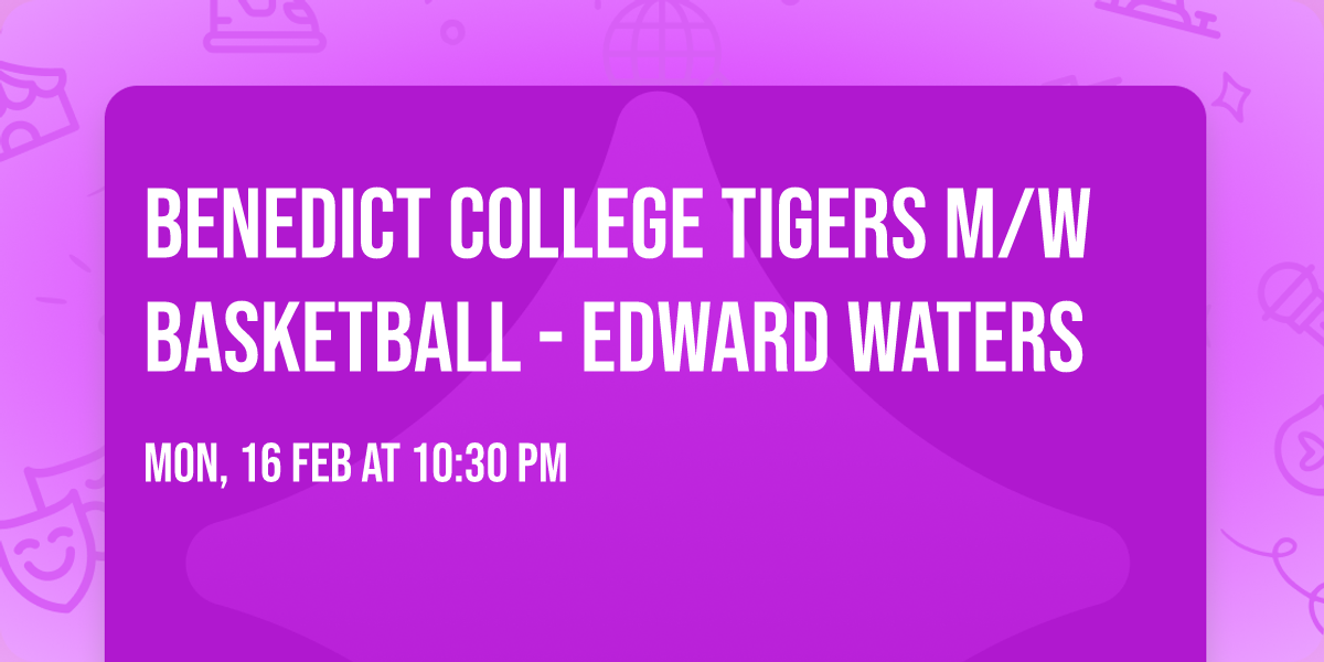 Benedict College Tigers M\/W Basketball - Edward Waters