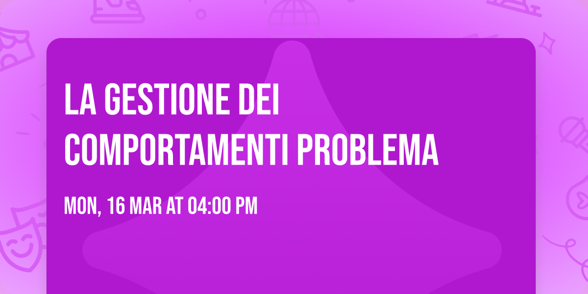 La gestione dei comportamenti problema