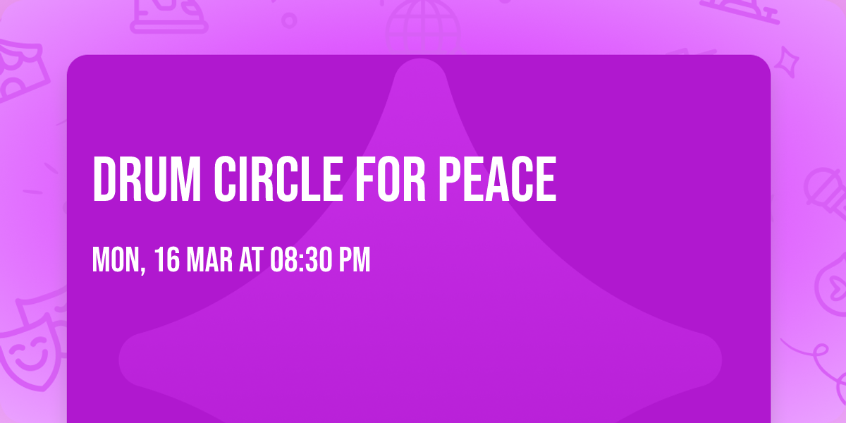 Drum Circle for Peace