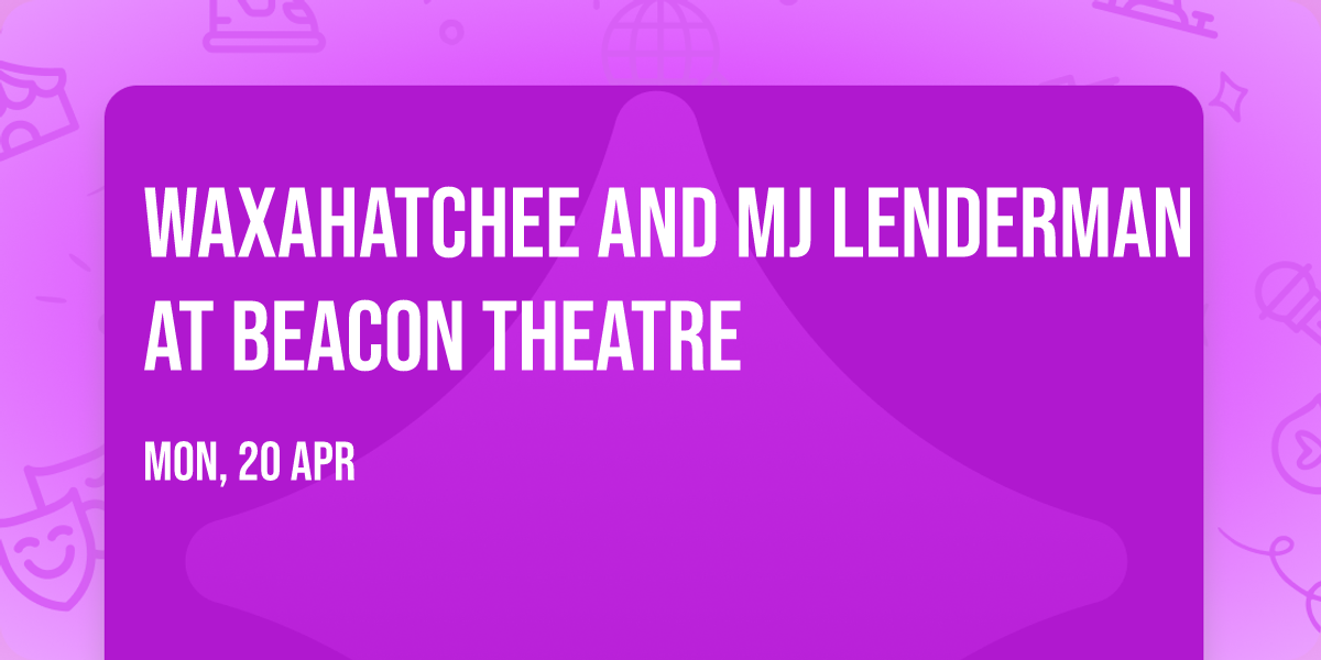 Waxahatchee and MJ Lenderman at Beacon Theatre
