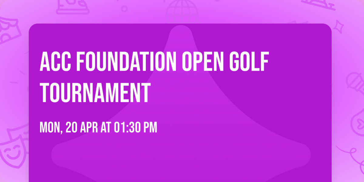 ACC Foundation Open Golf Tournament