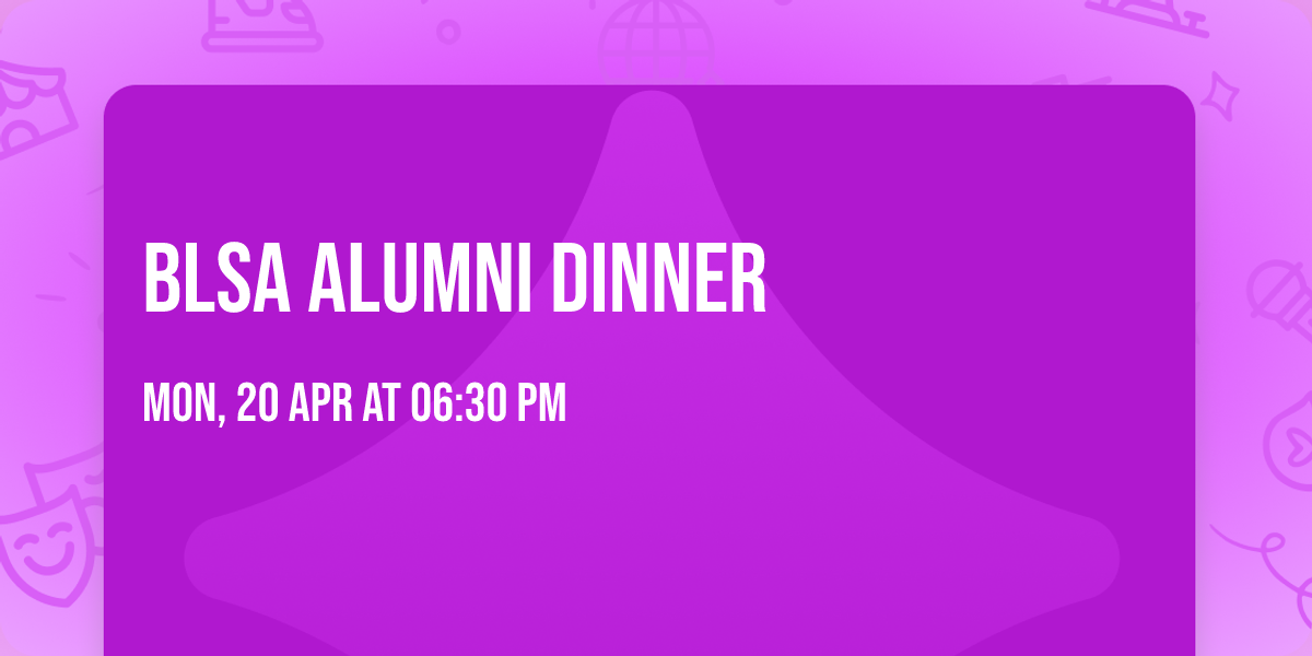 BLSA Alumni Dinner