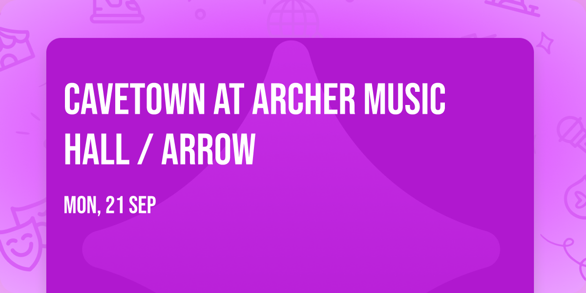 Cavetown at Archer Music Hall \/ Arrow