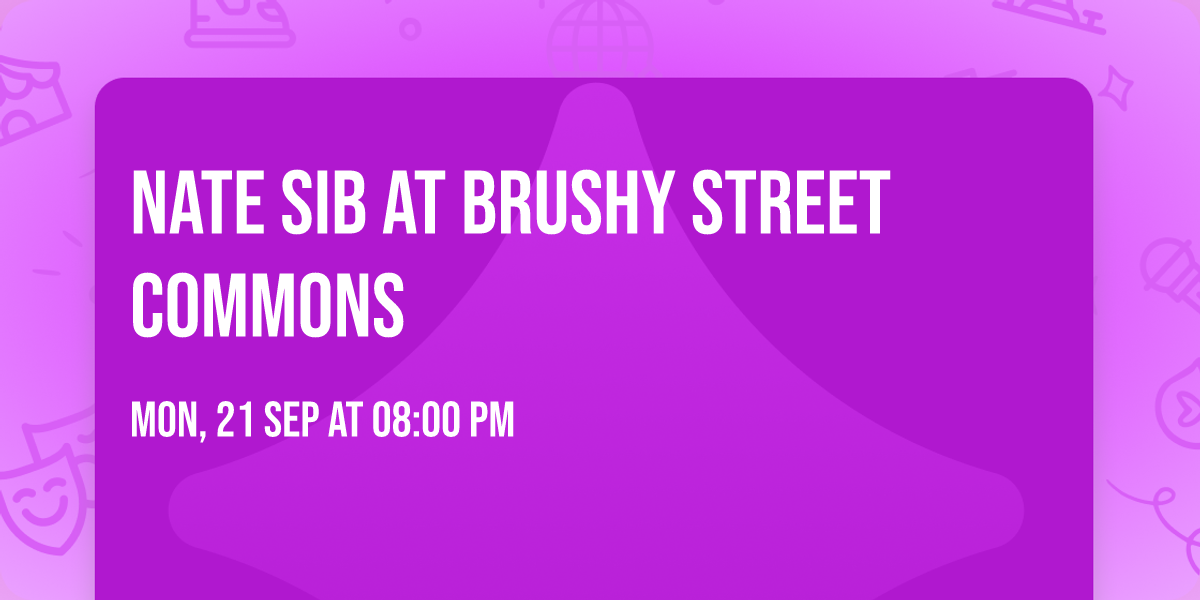 Nate Sib at Brushy Street Commons