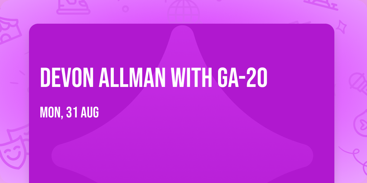 Devon Allman with GA-20