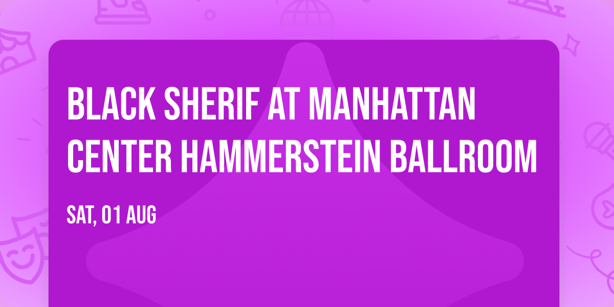 Black Sherif at Manhattan Center Hammerstein Ballroom