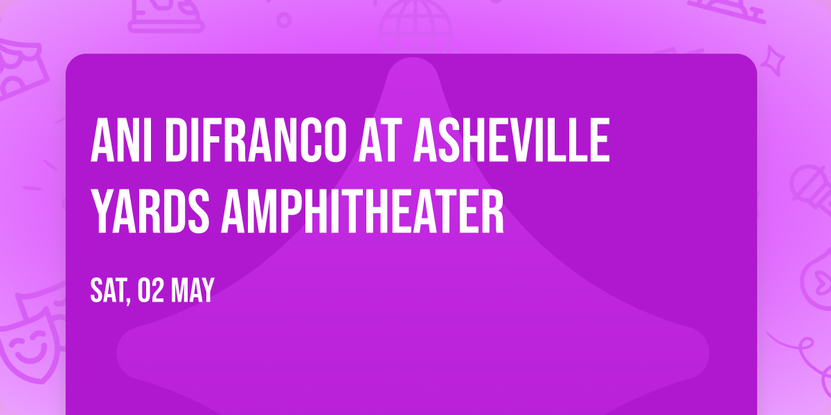Ani DiFranco at Asheville Yards Amphitheater