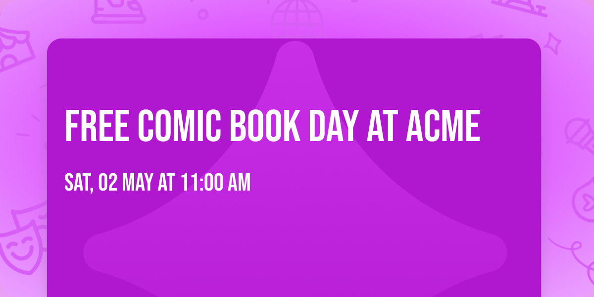 FREE Comic Book Day at ACME 