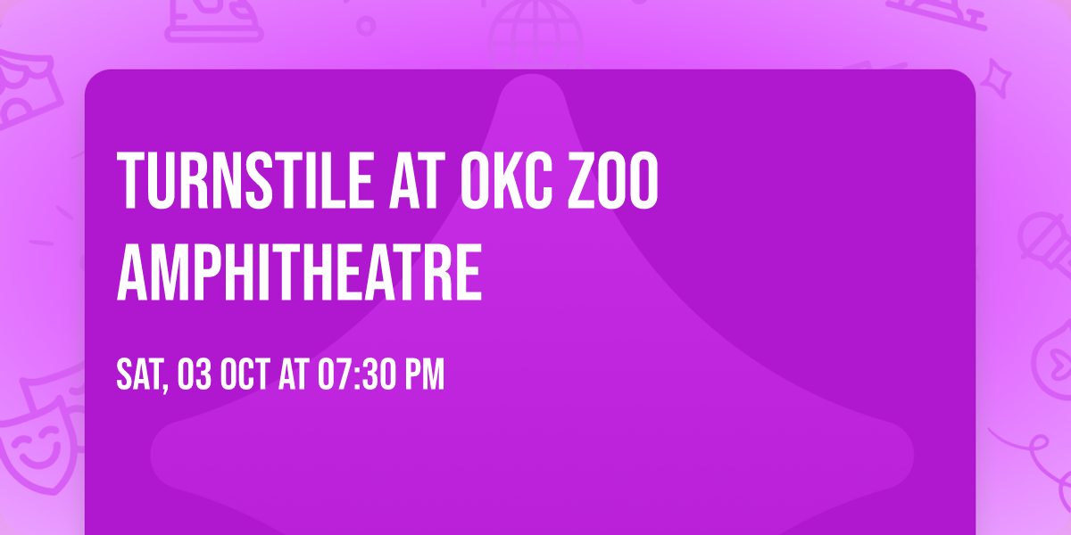 Turnstile at OKC Zoo Amphitheatre