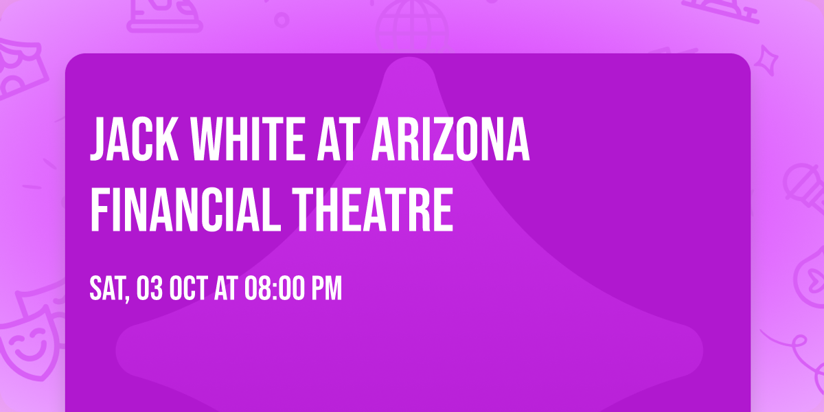 Jack White at Arizona Financial Theatre