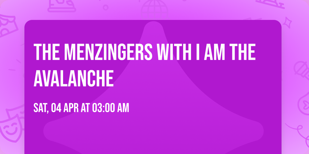 The Menzingers with I Am The Avalanche