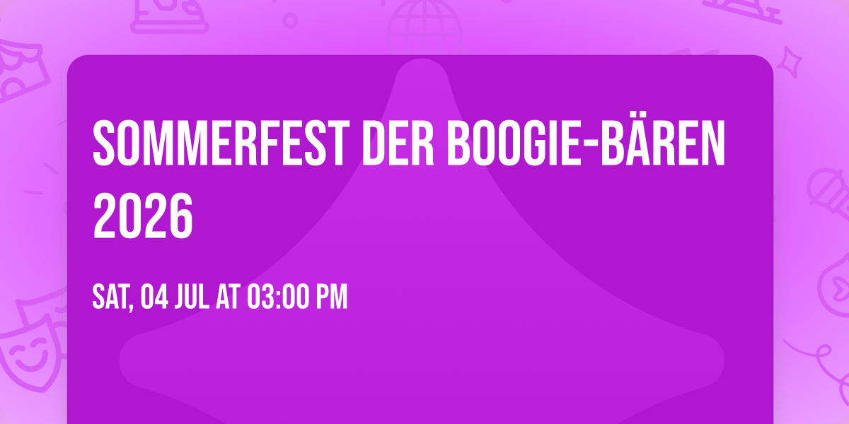 Sommerfest der Boogie-B\u00e4ren 2026