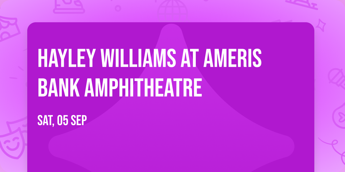 Hayley Williams at Ameris Bank Amphitheatre