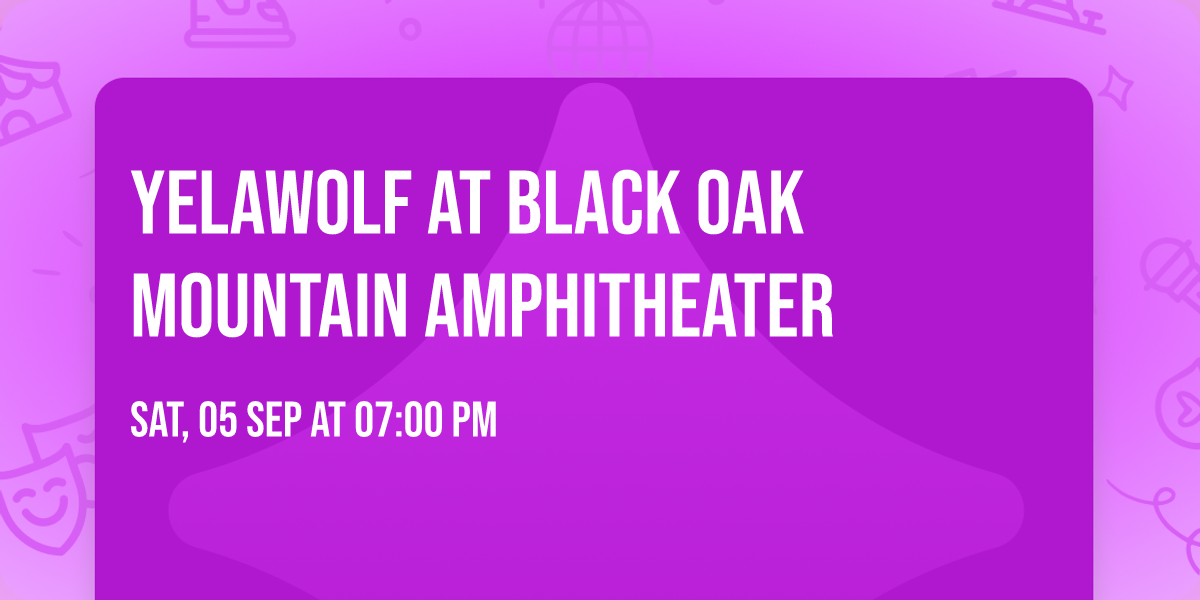 Yelawolf at Black Oak Mountain Amphitheater