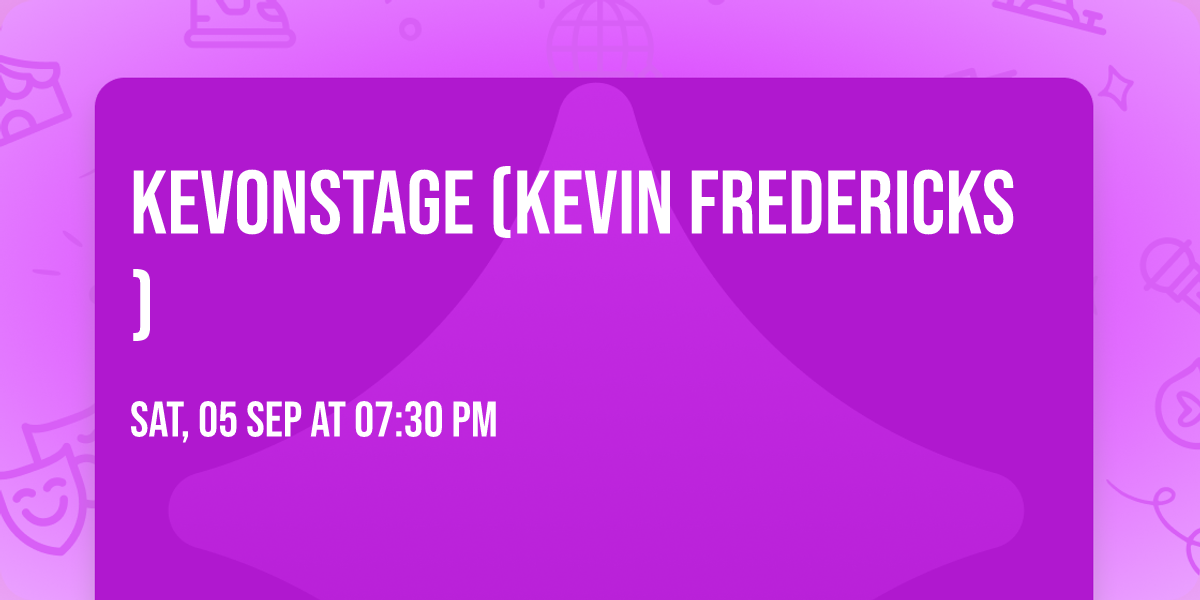KevOnStage (Kevin Fredericks)
