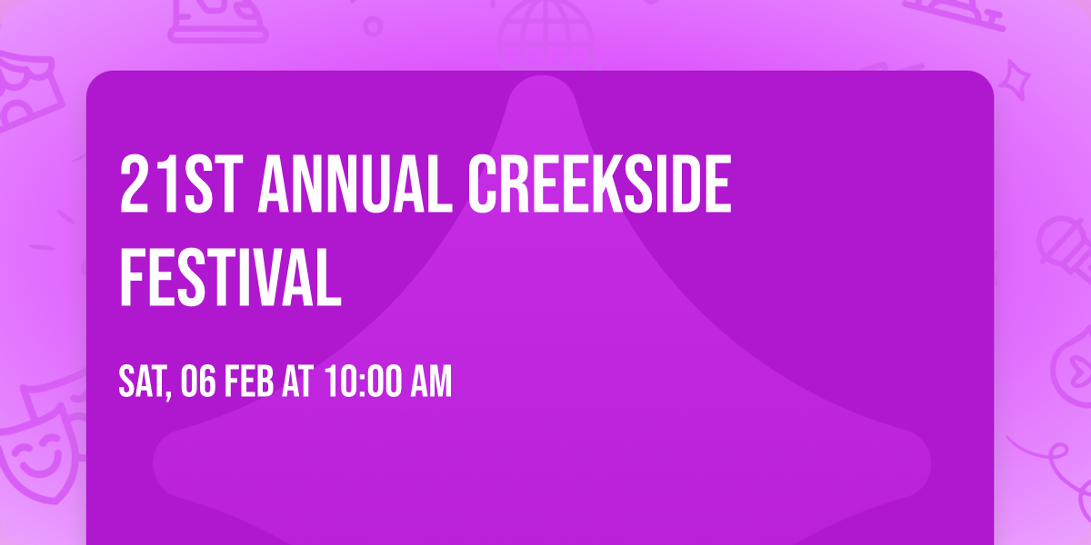 21st Annual Creekside Festival