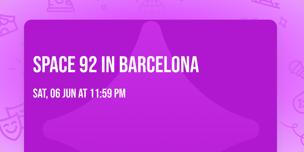 Space 92 in Barcelona