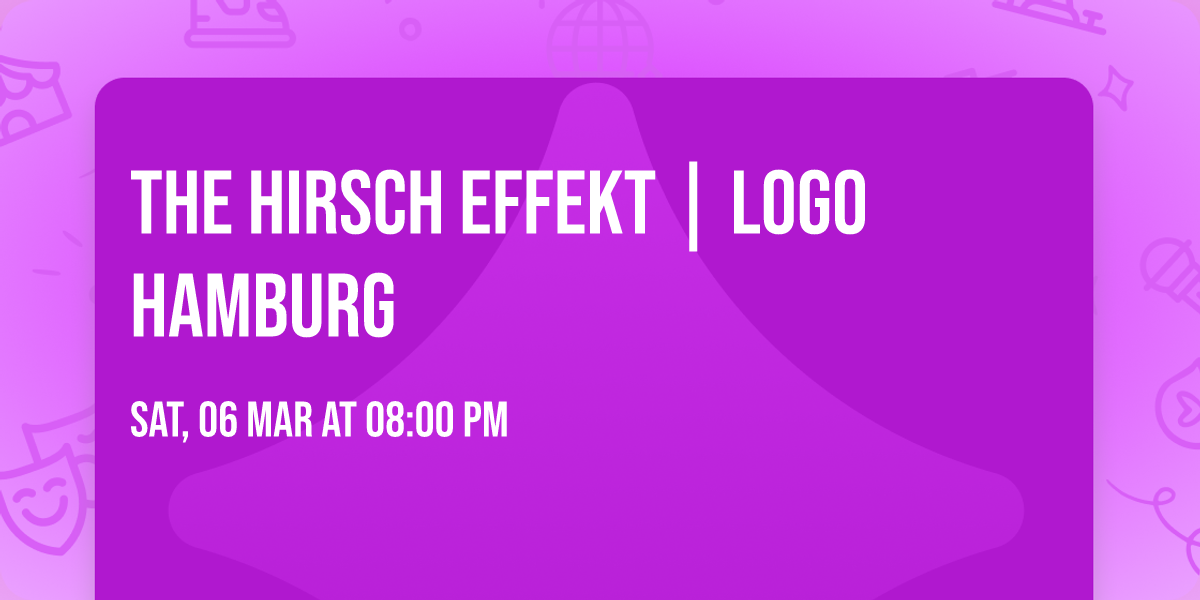 THE HIRSCH EFFEKT | LOGO Hamburg