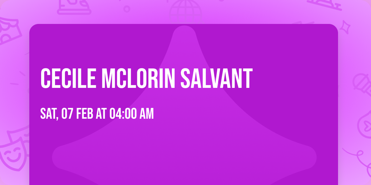 Cecile McLorin Salvant