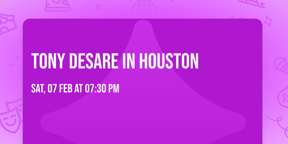 Tony DeSare in Houston