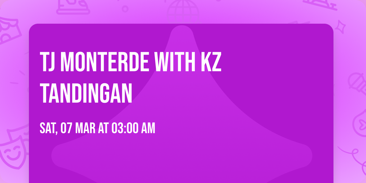 TJ Monterde with KZ Tandingan