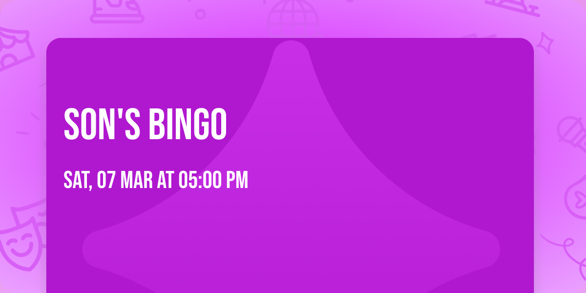 Son's Bingo