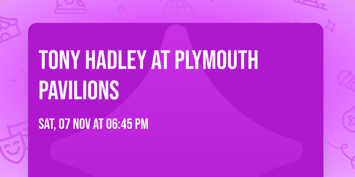 Tony Hadley at Plymouth Pavilions