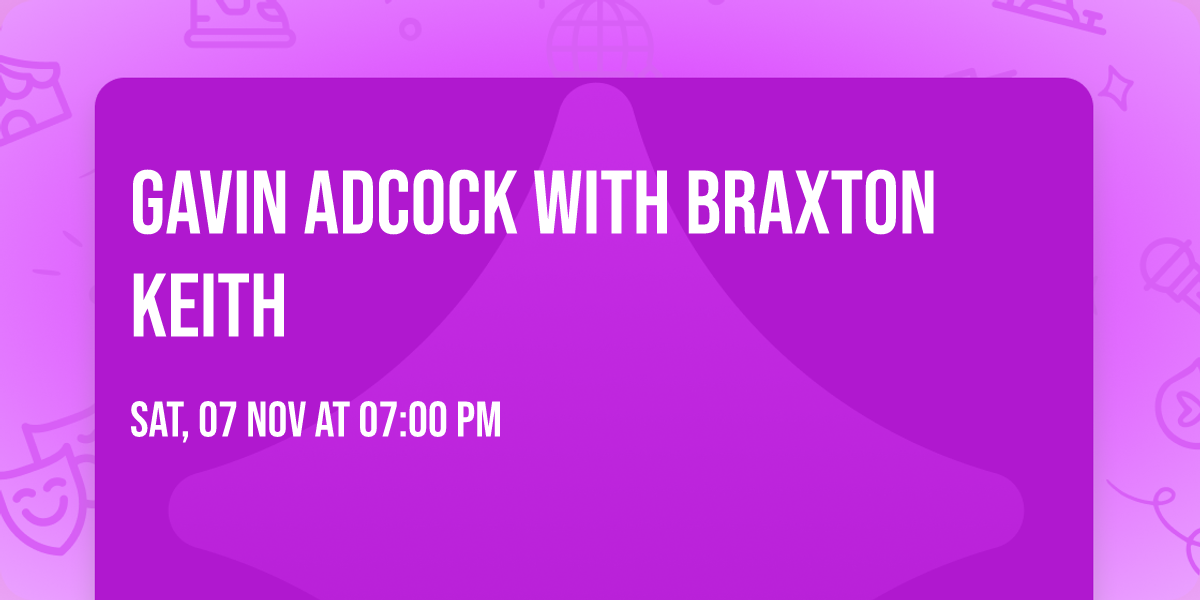 Gavin Adcock with Braxton Keith