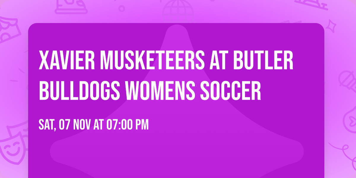 Xavier Musketeers at Butler Bulldogs Womens Soccer