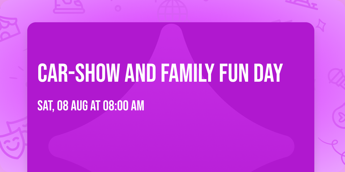 Car-show and family fun day