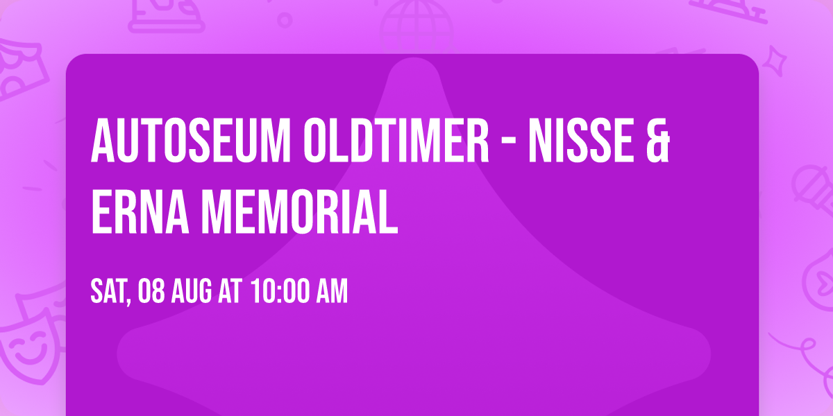 Autoseum Oldtimer - Nisse & Erna Memorial