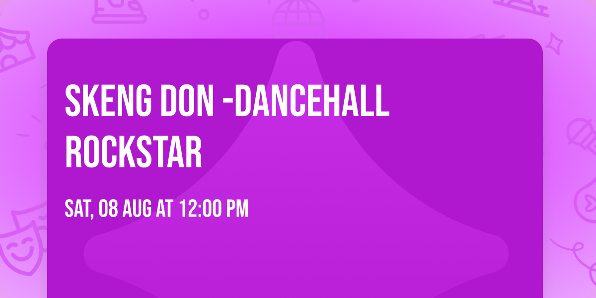 Skeng Don -Dancehall RockStar