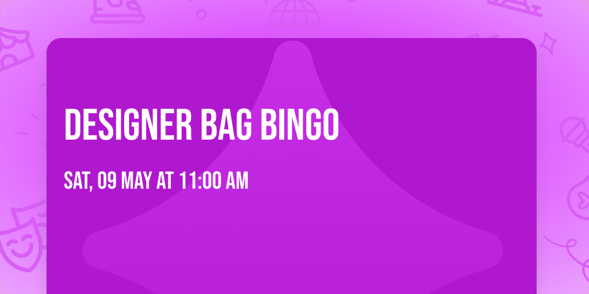 Designer Bag Bingo