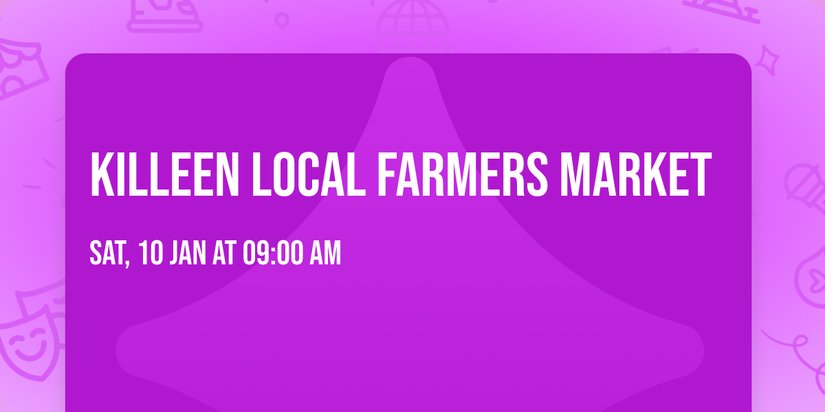Killeen local farmers market