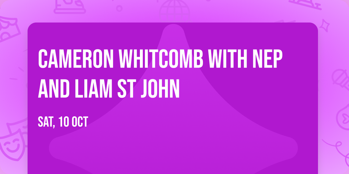Cameron Whitcomb with Nep and Liam St John