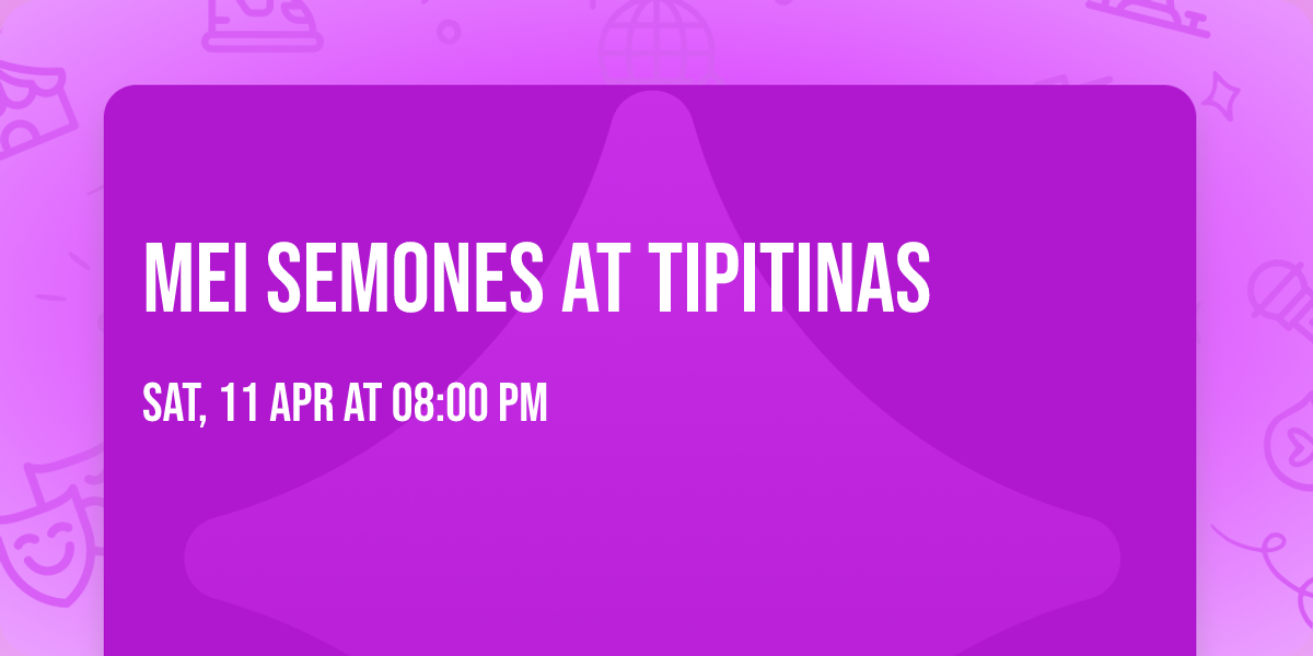 Mei Semones at Tipitinas