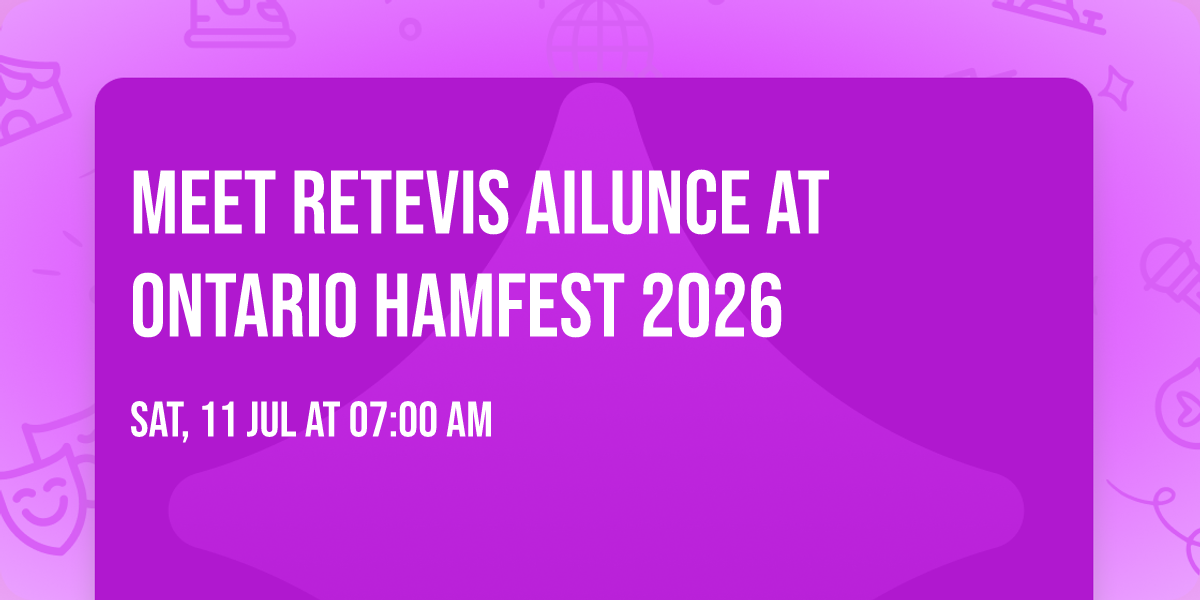 Meet RETEVIS Ailunce at Ontario Hamfest 2026 \ud83c\udde8\ud83c\udde6