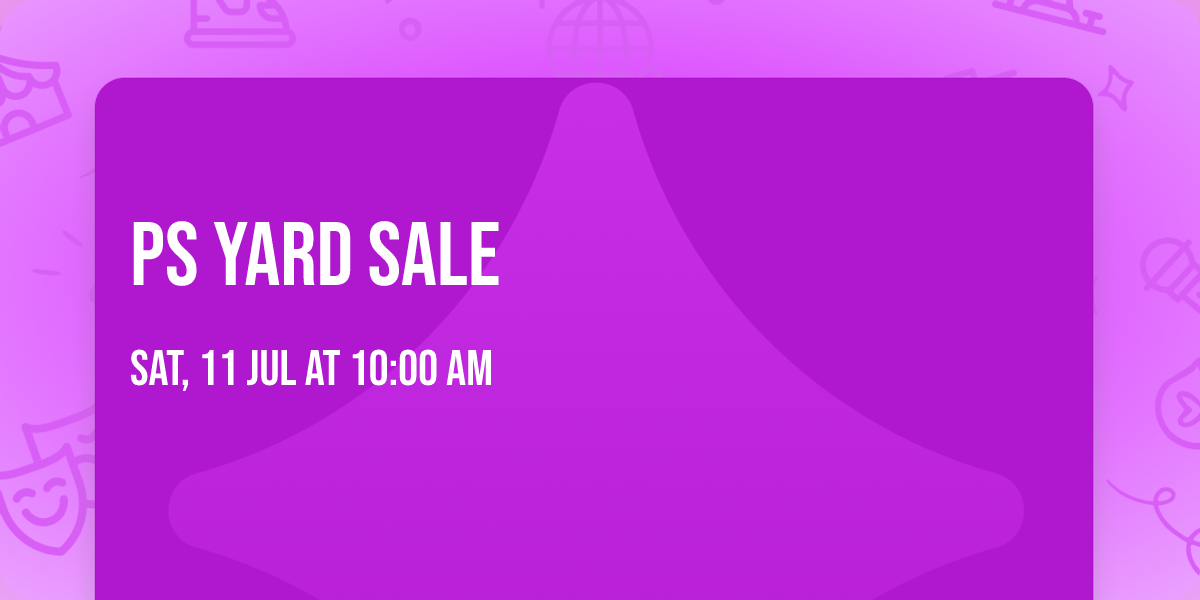 PS Yard Sale