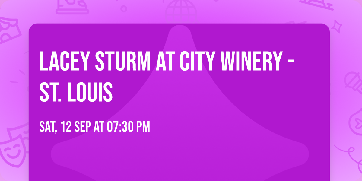 Lacey Sturm at City Winery - St. Louis
