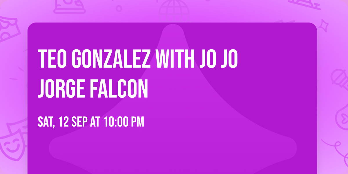 Teo Gonzalez with Jo Jo Jorge Falcon