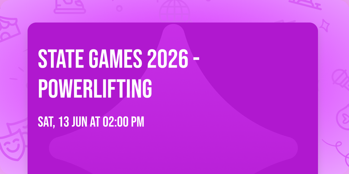 State Games 2026 - Powerlifting — Meridian High School