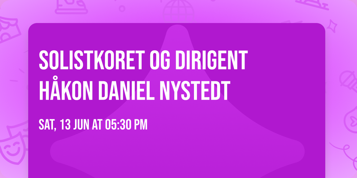 Solistkoret og dirigent H\u00e5kon Daniel Nystedt