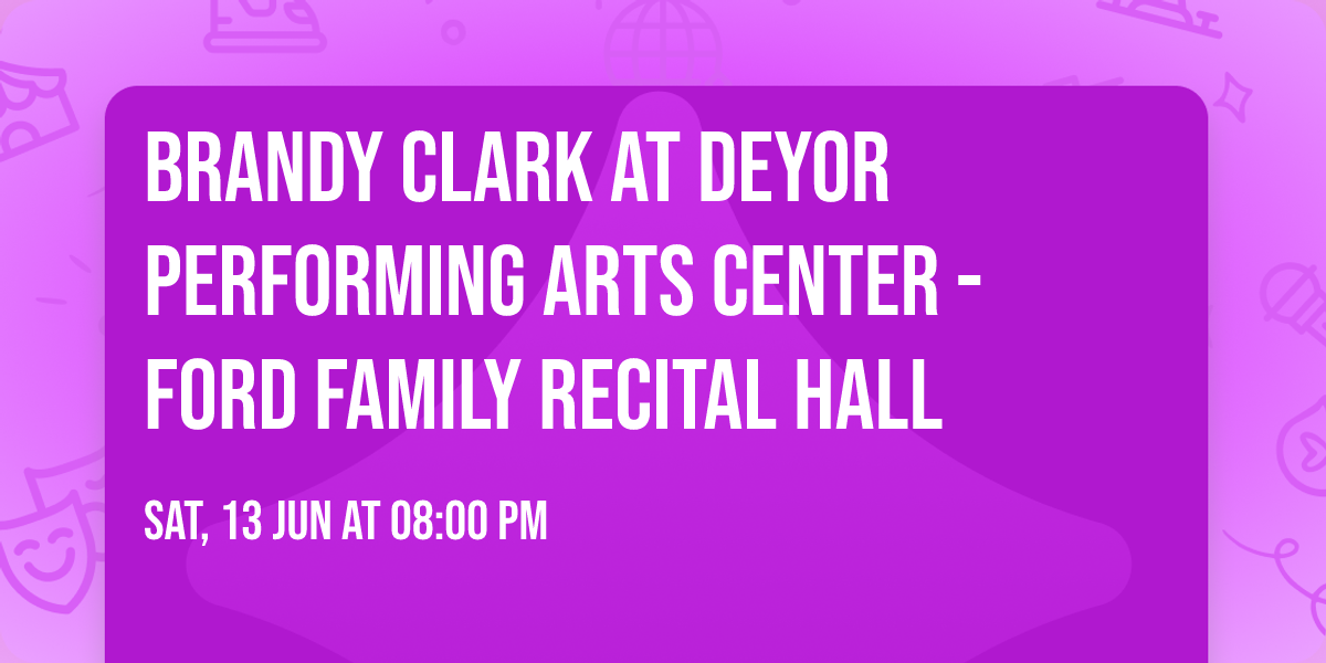 Brandy Clark at DeYor Performing Arts Center - Ford Family Recital Hall