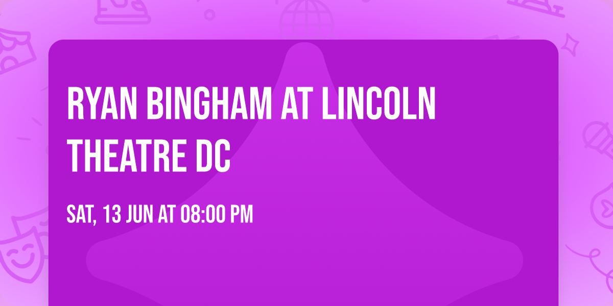 Ryan Bingham at Lincoln Theatre DC