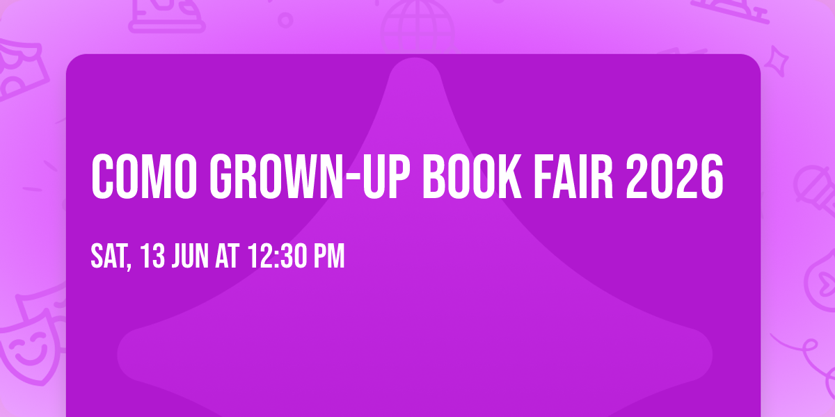 CoMo Grown-Up Book Fair 2026