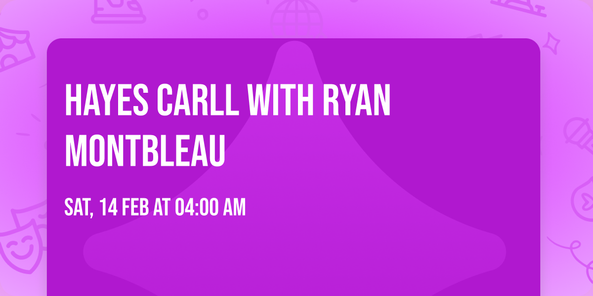 Hayes Carll with Ryan Montbleau