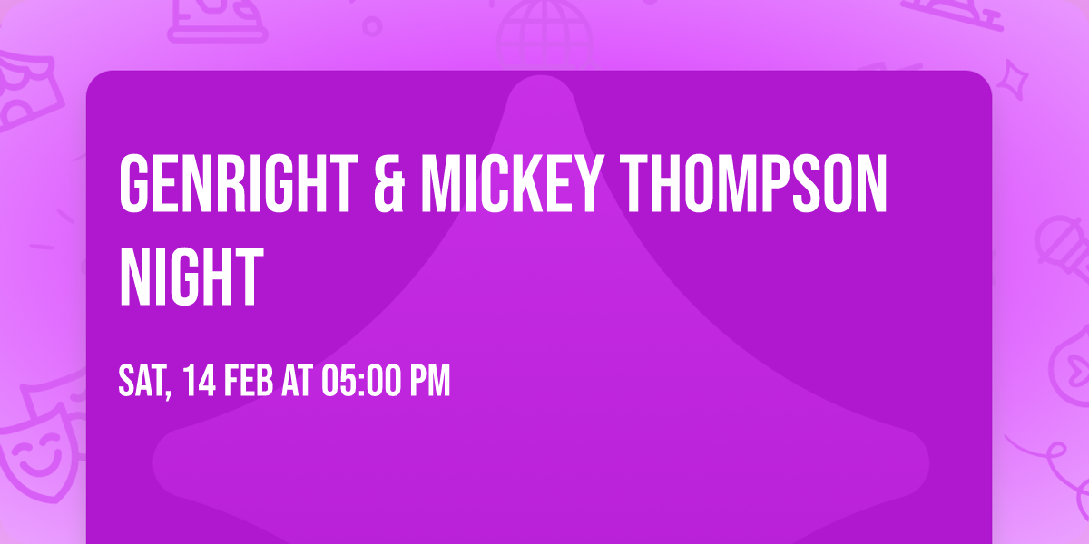 Genright & Mickey Thompson night 
